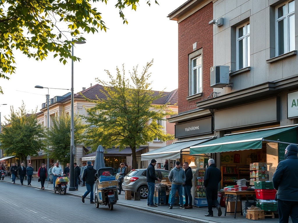 Mapa Przemyśla z zaznaczonymi wskaźnikami bezrobocia i zarobków na podstawie danych GUS